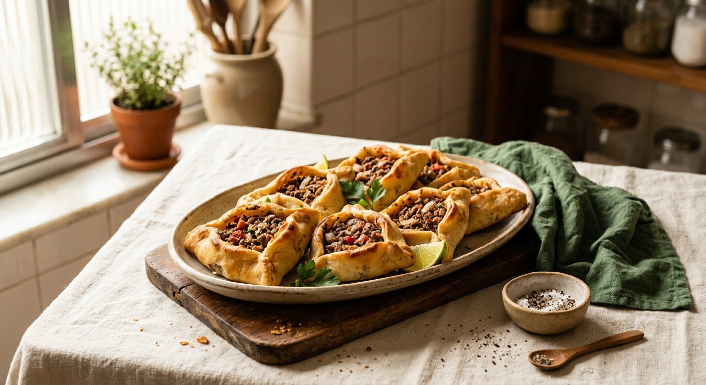 Esfiha (Beef Sfiha) — Brazilian home cooking